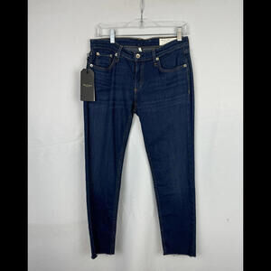 Rag & Bone Dre Low Rise Slim Boyfriend Jeans Dark Wash Size 25x27